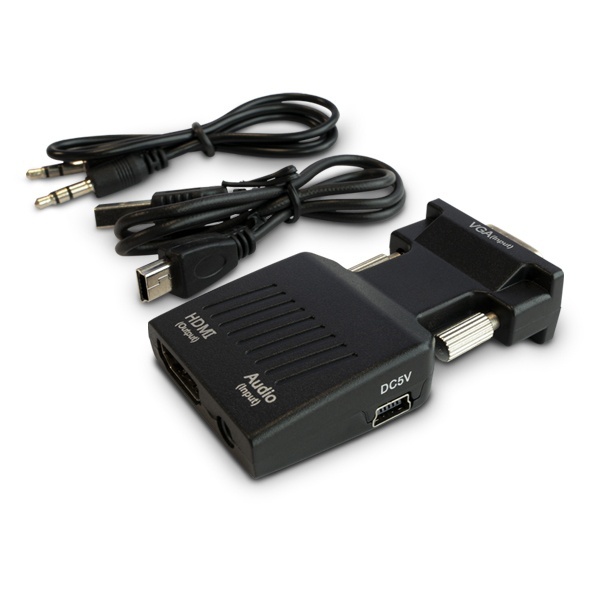 konwerter SAVIO CL-145 VGA na HDMI z audio Full HD 1080p 60 Hz